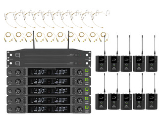 QWM 1970 10 Way Headworn/Lapel System with ADU