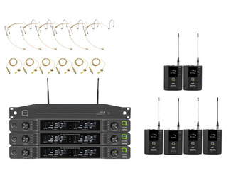 QWM 1970 6 Way Headworn/Lapel System with ADU