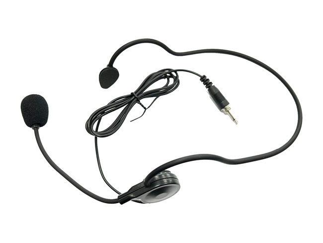 QWM Headset (for beltpacks with 3.5mm screw jack sockets)