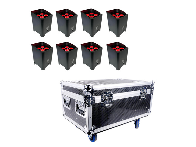 H4IP+ Uplights with Charging Flightcase (Case Of 8)