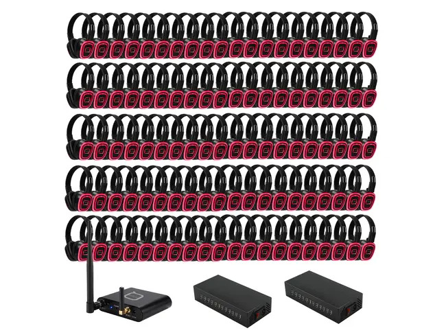 100 Way Silent Disco Bundle With Bluetooth Transmitter & Charger